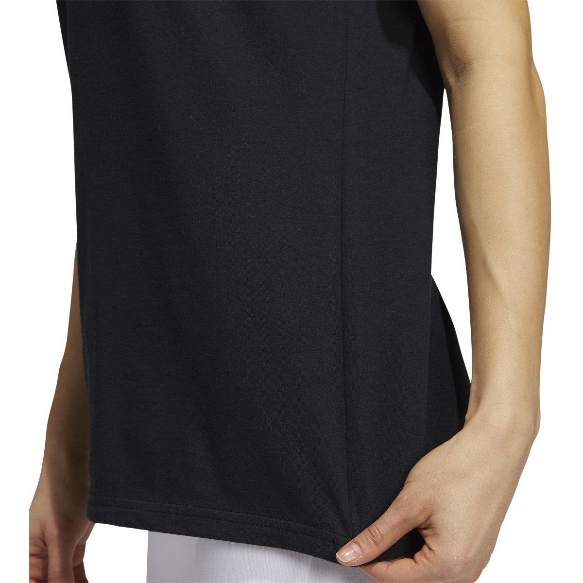 adidas Amplifier Women's Blank Tee - Black - EH4468-ADIDAS by Adidas | Available at Niky's Sports