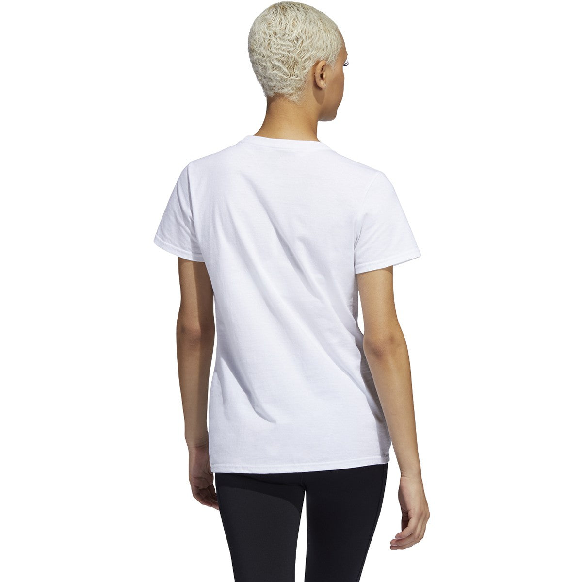 adidas Amplifier Women's Blank Tee - White - EH4469-ADIDAS by Adidas | Available at Niky's Sports