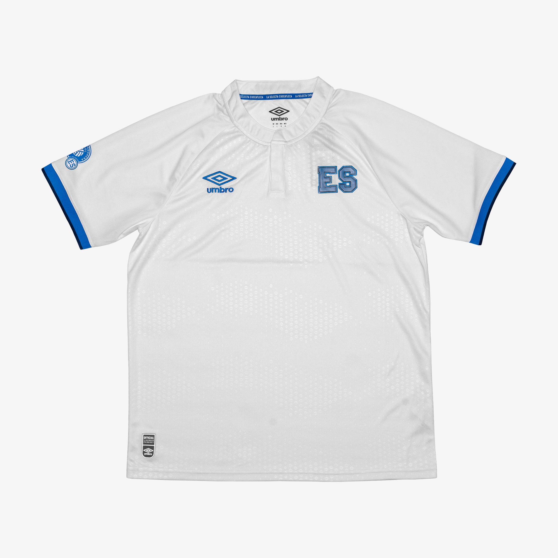 Men's El Salvador Away Short Sleeve Jersey 2021-22 - UUM1ESJS52101-U10-UMBRO by Umbro | Available at Niky's Sports