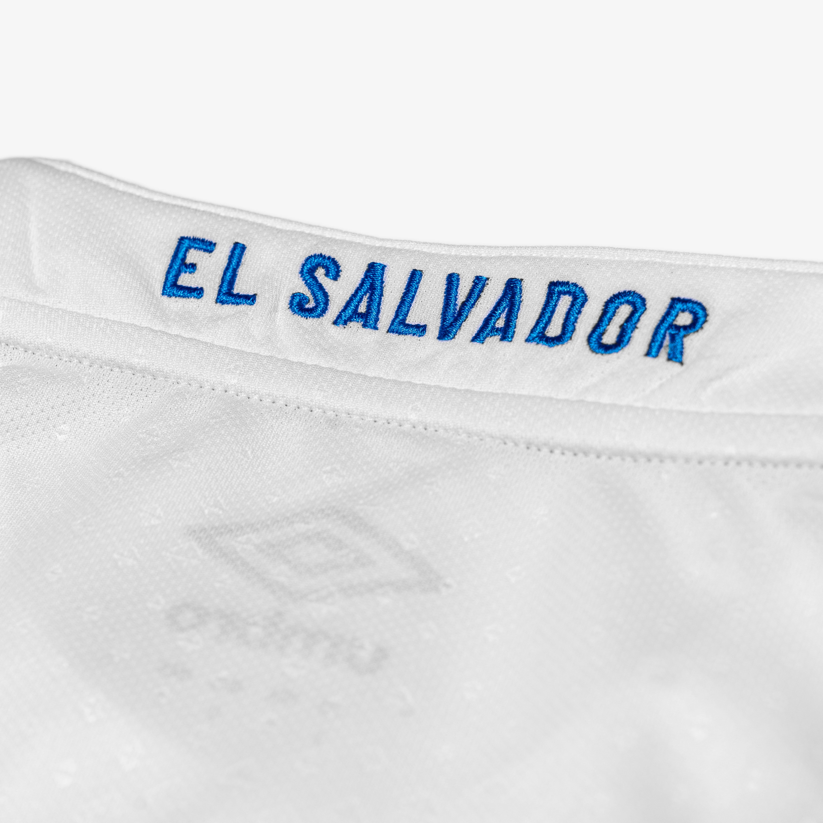 Umbro Men's El Salvador Away Game Soccer Shorts, White Small at