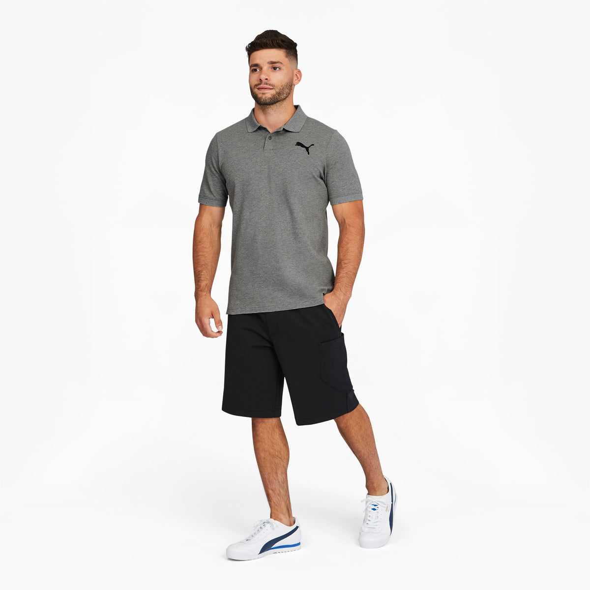 Essentials Pique Men's Polo - 586281-26-PUMA by Puma | Available at Niky's Sports