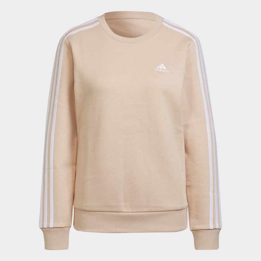 ESSENTIALS 3-STRIPES FLEECE SWEATSHIRT - H10197-ADIDAS by Adidas | Available at Niky's Sports