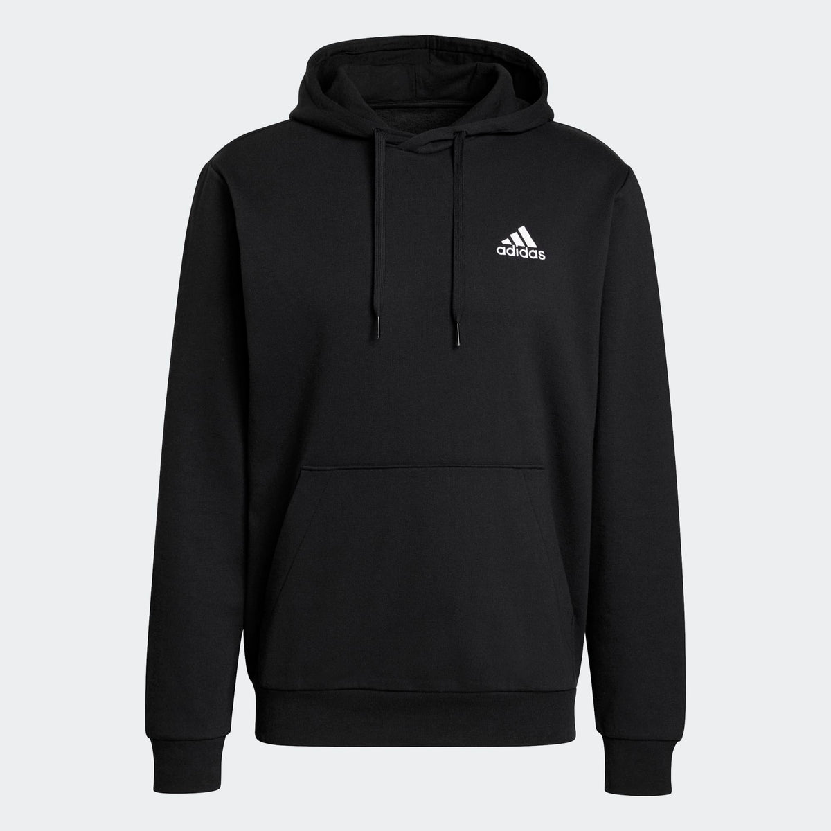 ADIDAS ESSENTIALS FLEECE HOODIE - BLACK - GV5294-ADIDAS by adidas | Available at Niky's Sports