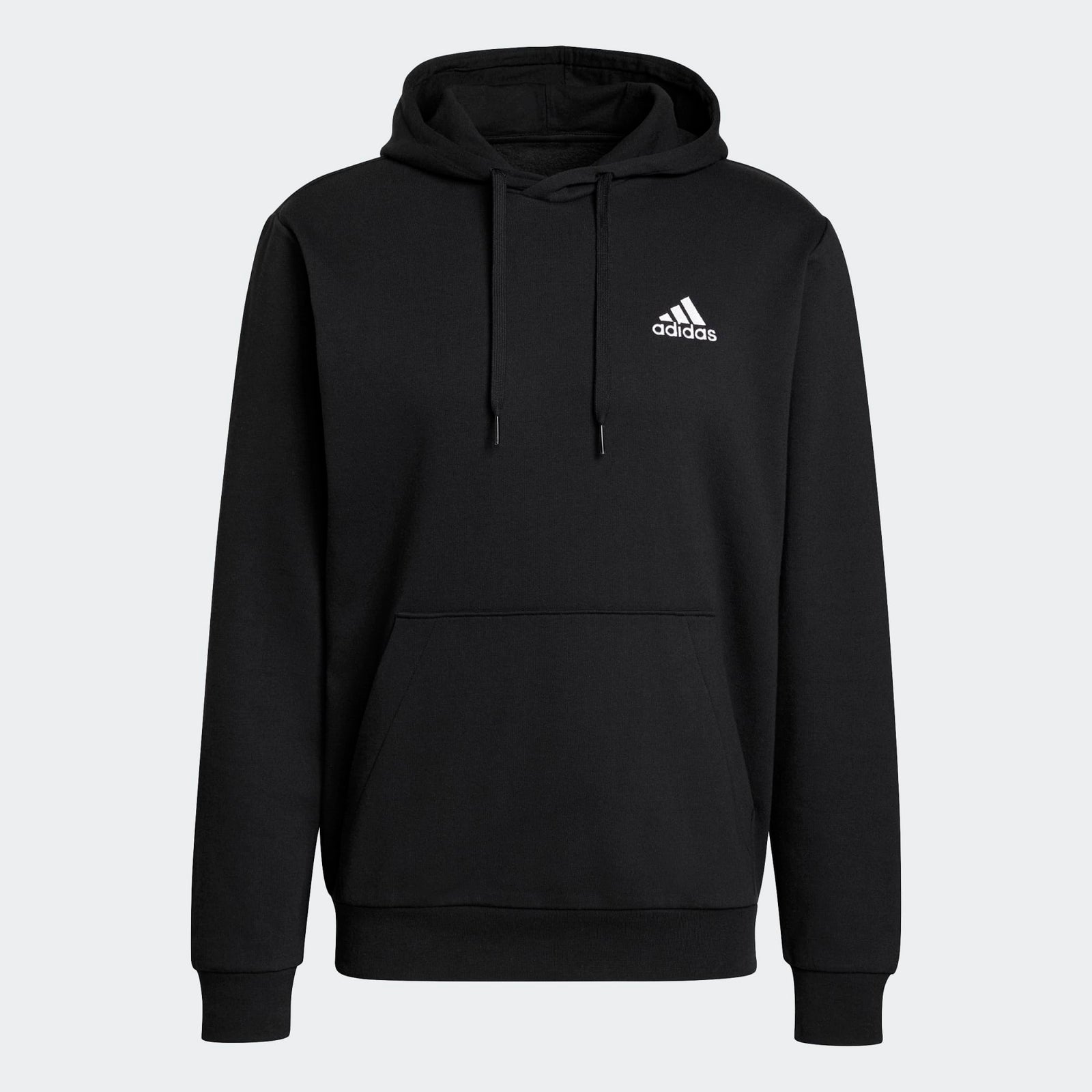 Adidas Men s Essentials Fleece Hoodie Black White M