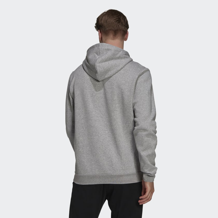 ADIDAS ESSENTIALS FLEECE HOODIE - GREY - H12213-ADIDAS by adidas | Available at Niky's Sports