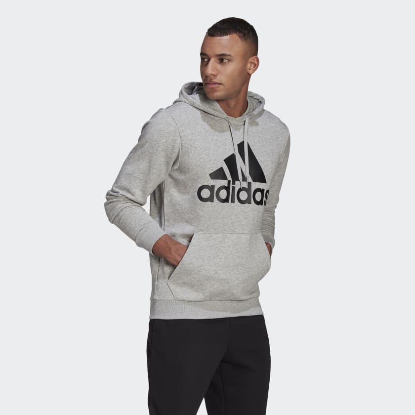ESSENTIALS FRENCH TERRY BIG LOGO HOODIE MEN'S - GK9541-ADIDAS by adidas | Available at Niky's Sports