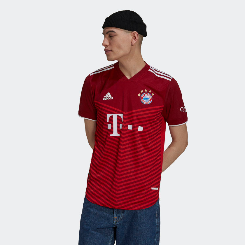 Men's FC BAYERN 21/22 HOME AUTHENTIC JERSEY - GM5308-ADIDAS by Adidas | Available at Niky's Sports