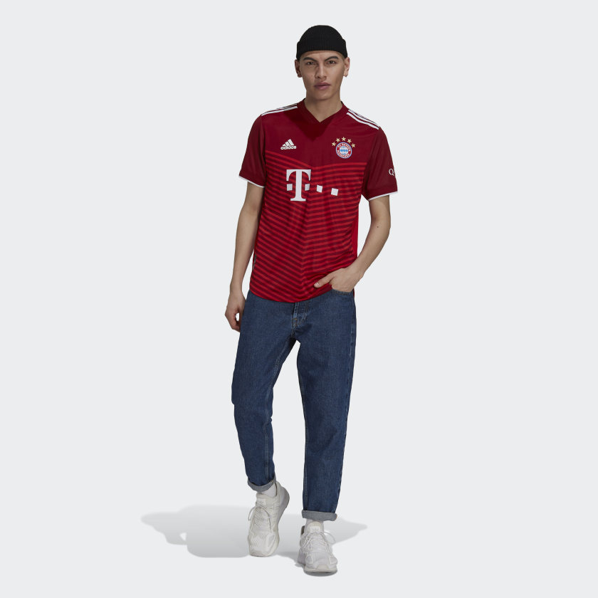 Men's FC BAYERN 21/22 HOME AUTHENTIC JERSEY - GM5308-ADIDAS by Adidas | Available at Niky's Sports