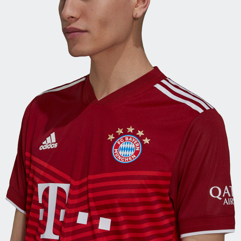 Men's FC BAYERN 21/22 HOME AUTHENTIC JERSEY - GM5308-ADIDAS by Adidas | Available at Niky's Sports