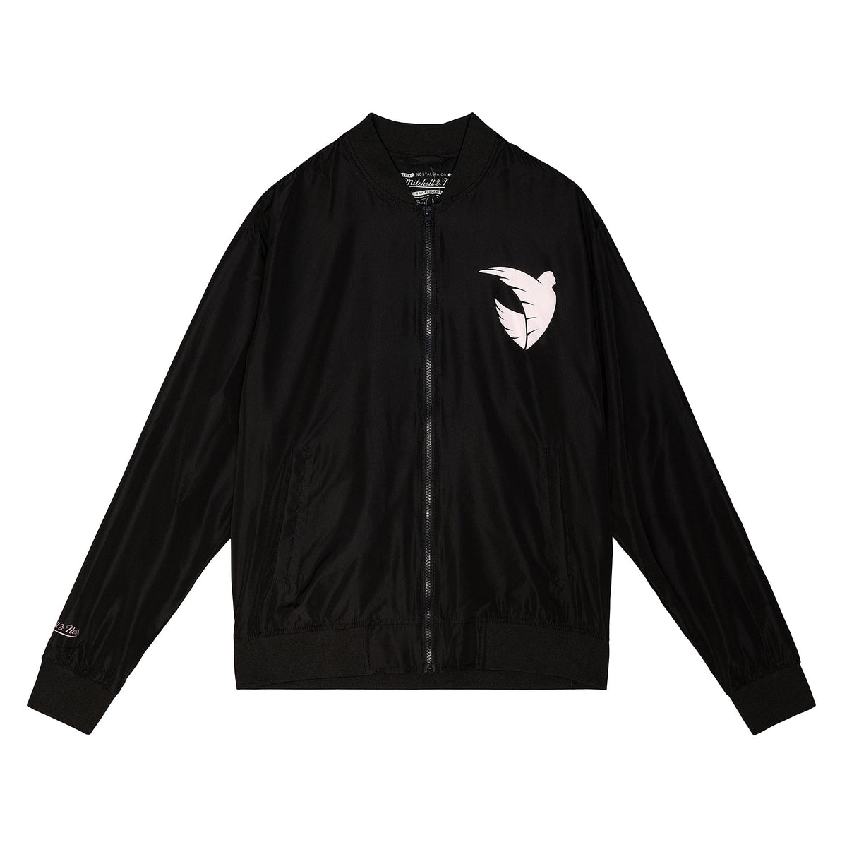 Mitchell and Ness Angel City FC Bomber Jacket - FLZPMO21466-CLBBLCK-MITCHELL &amp; NESS by Mitchell &amp; Ness | Available at Niky&#39;s Sports