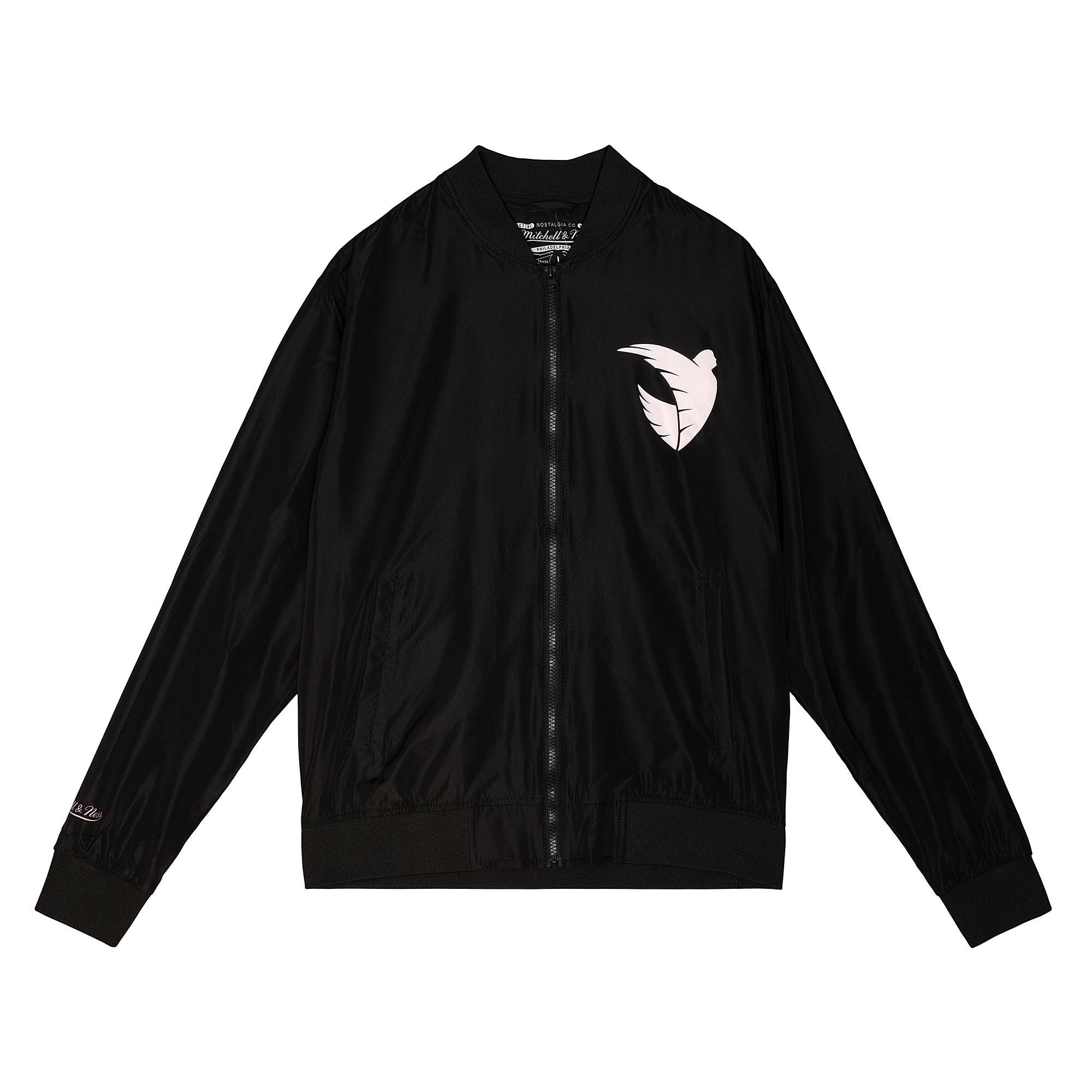 Mitchell and Ness Angel City FC Bomber Jacket - FLZPMO21466-CLBBLCK-MITCHELL & NESS by Mitchell & Ness | Available at Niky's Sports