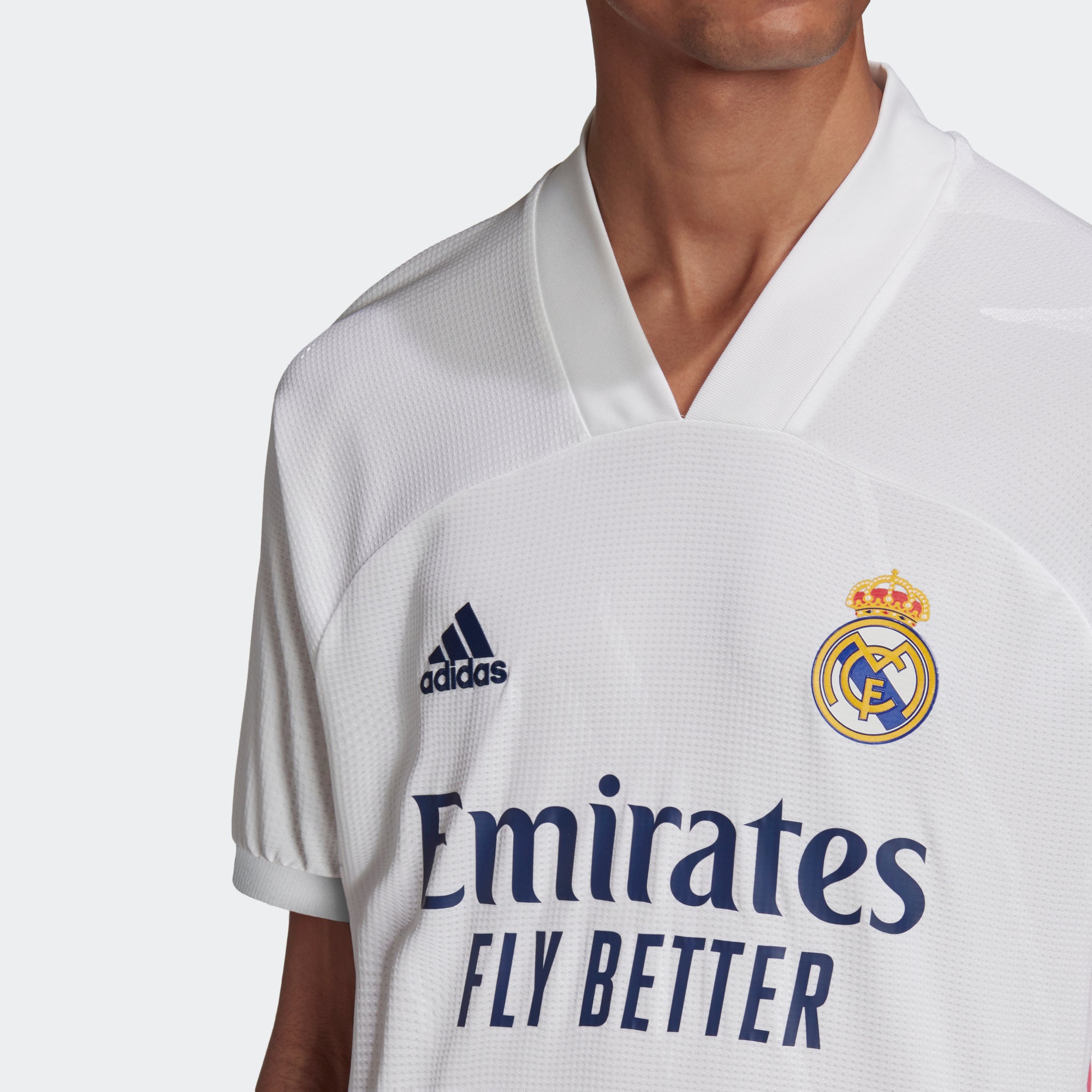 adidas Real Madrid Authentic Home Short Sleeve Jersey 20/21