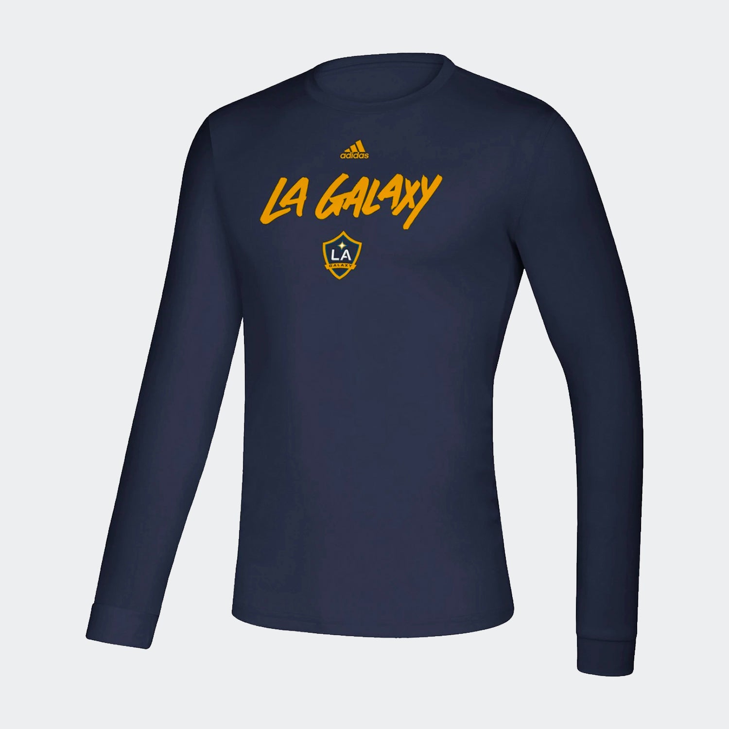 LA Galaxy Long Sleeve Creator Tee Navy - FM9000-ADIDAS by Adidas | Available at Niky's Sports