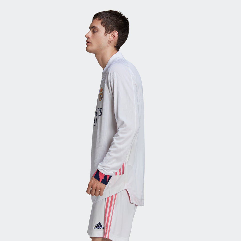 Real Madrid Authentic Home Long Sleeve Jersey 20/21 Men's