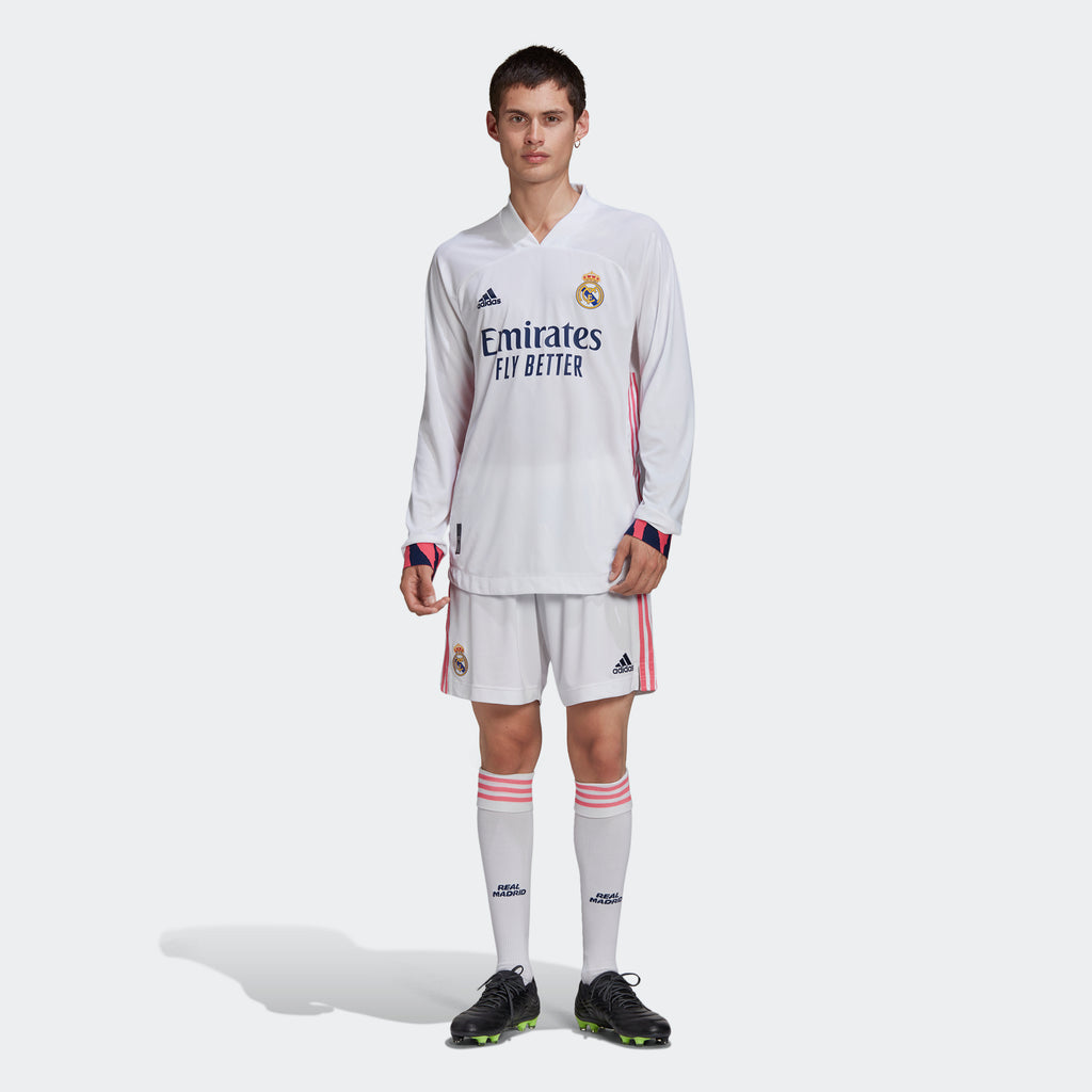 Real Madrid Authentic Home Long Sleeve Jersey 20/21 Men's