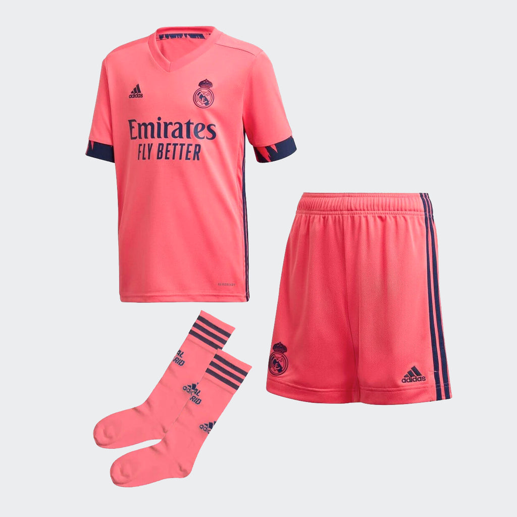 Real Madrid Youth's Away Mini Kit 2020/21 - FQ7494-ADIDAS by Adidas | Available at Niky's Sports