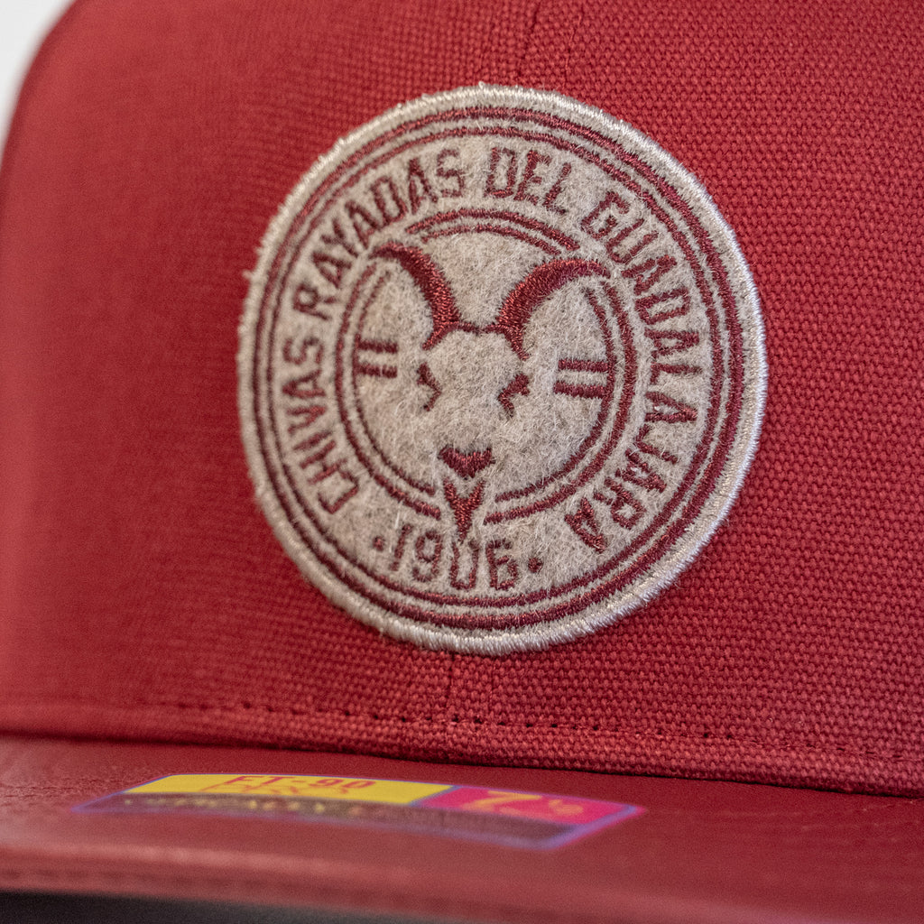 Fan Ink Chivas Swatch Fitted Hat Red - CHI-2090-5457-FAN INK by Fan Ink | Available at Niky's Sports