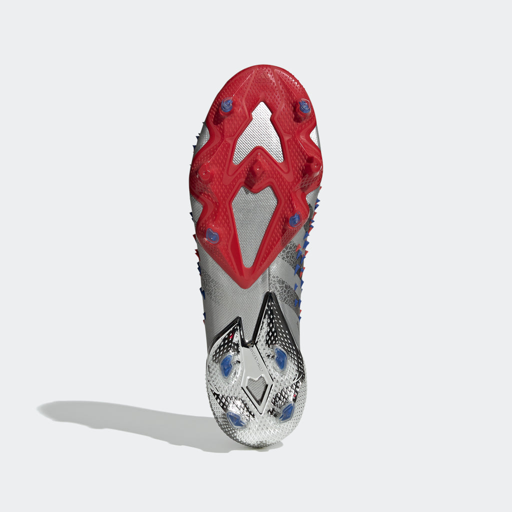 Predator Freak.1 FG Cleats - Silver Metallic/Core Black/Royal Blue