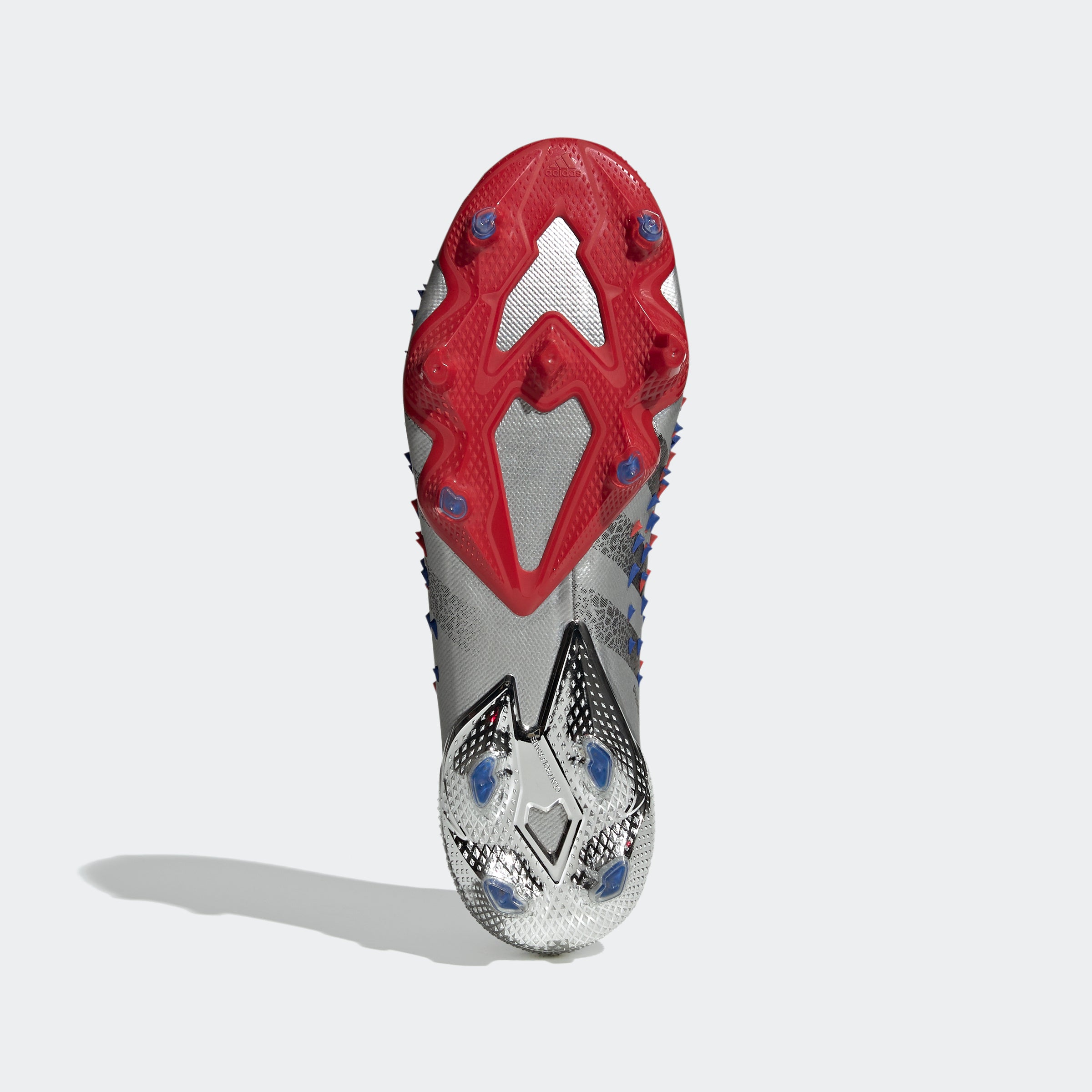 Predator Freak.1 FG Cleats - Silver Metallic/Core Black/Royal Blue
