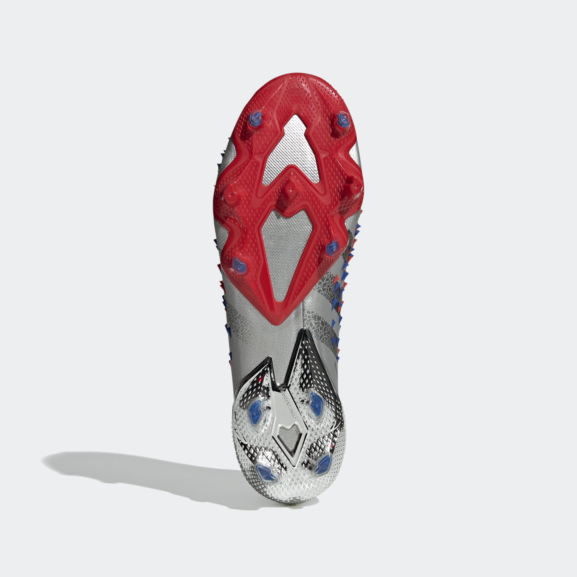 Predator Freak.1 FG Cleats - Silver Metallic/Core Black/Royal Blue