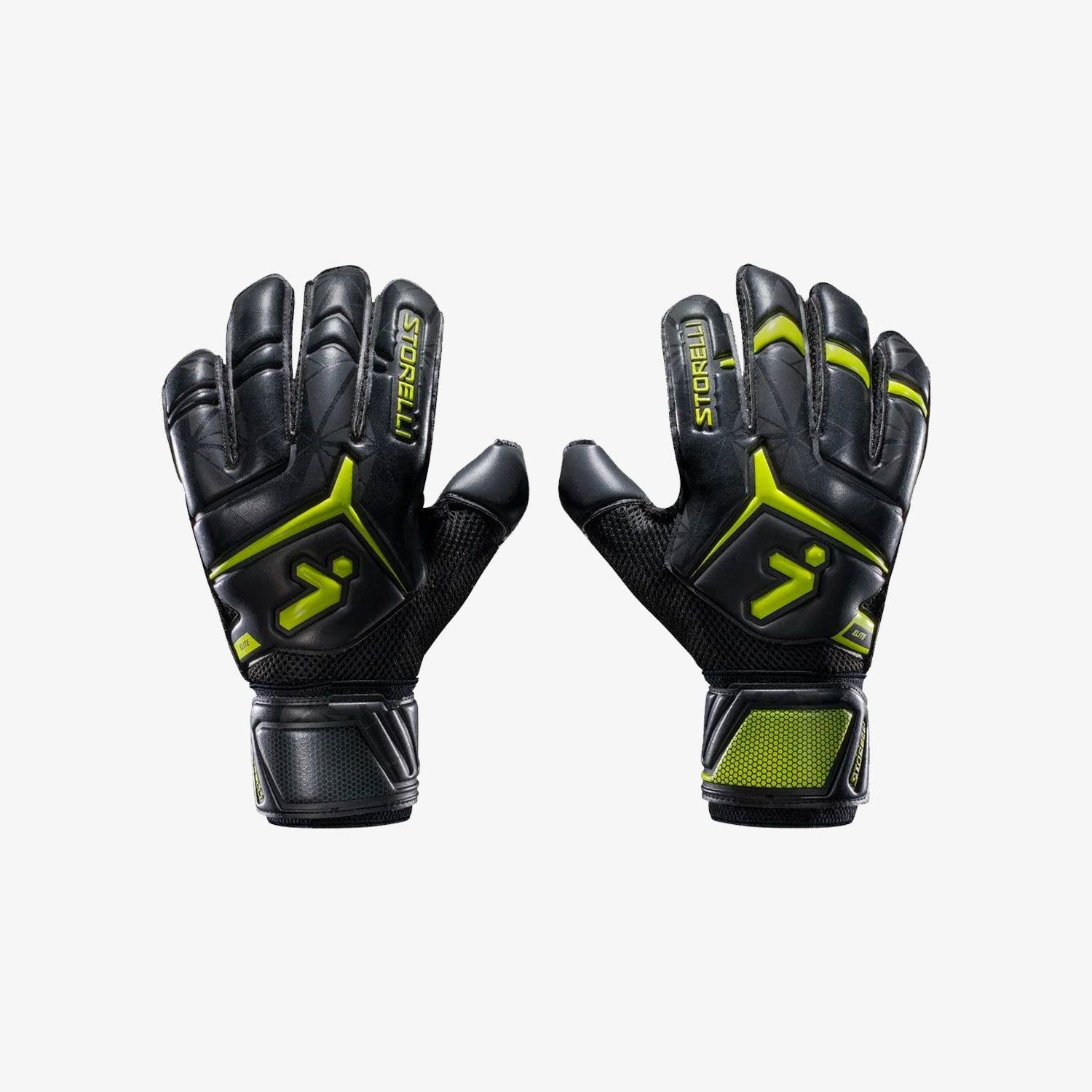 Gladiator 2.0 Pro Finger Spine Goalkeeper Gloves - Black - G2SELT-STORELLI by Storelli | Available at Niky's Sports