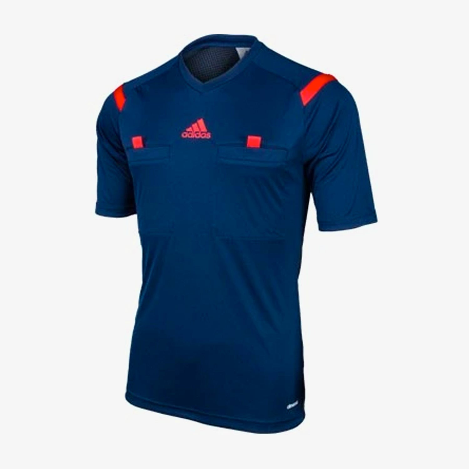 Men's Referee 14 Short-Sleeve Jersey - Navy/solar Zest - G77207-ADIDAS by Adidas | Available at Niky's Sports