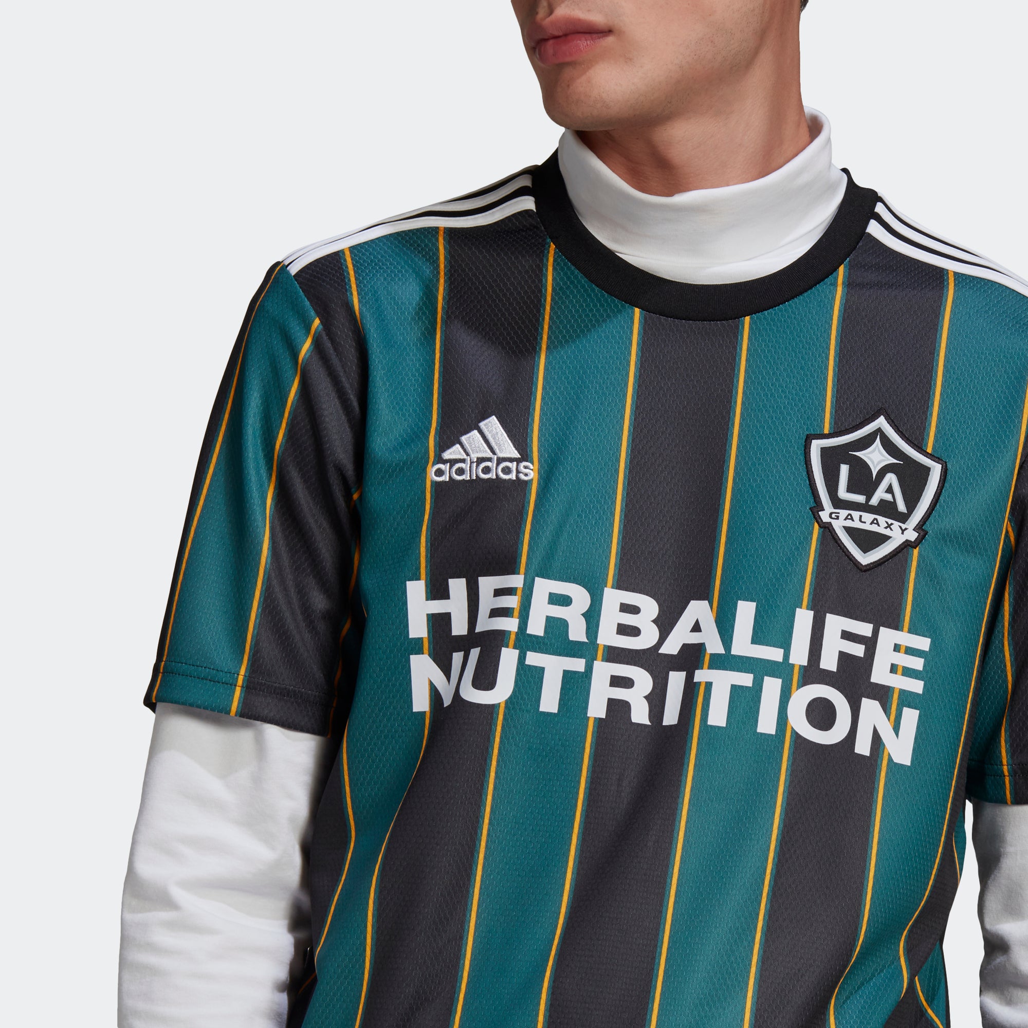 Men's Authentic Adidas La Galaxy Home Jersey 2022 - Size L