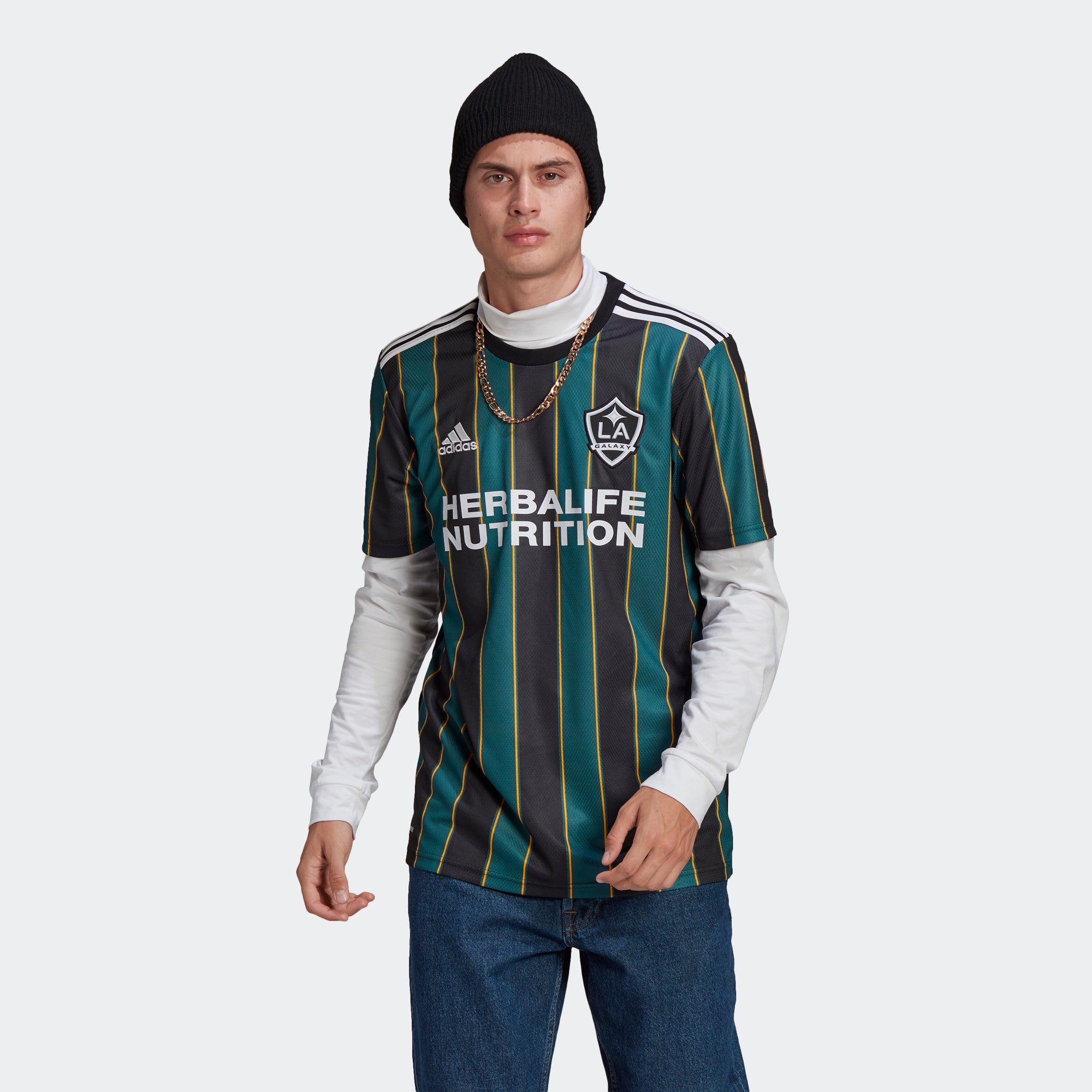 LA Galaxy Away Stadium Jersey 2021/22 Men's - GI6426-ADIDAS by Adidas | Available at Niky's Sports