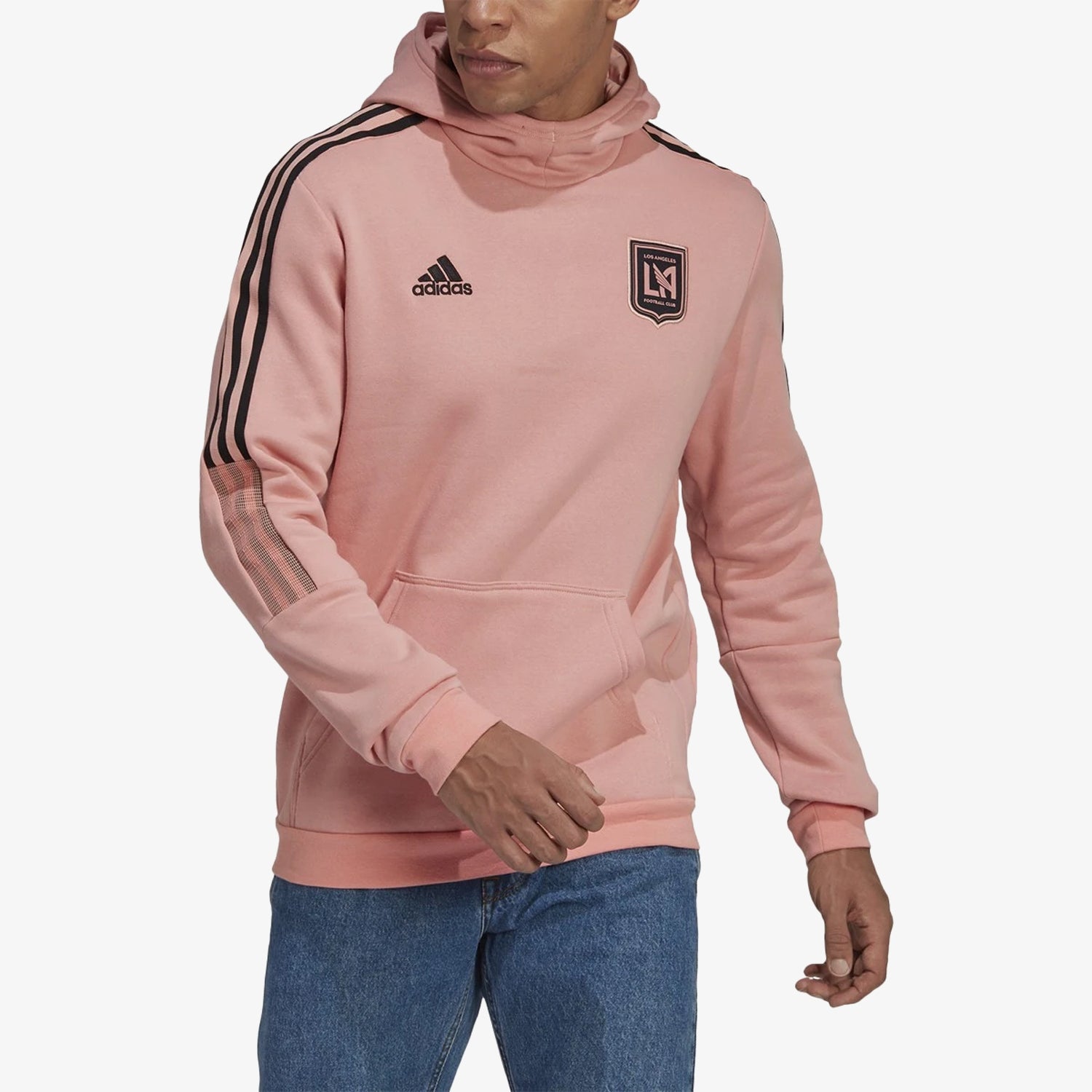 Men's LAFC Hoody Pink 2021/22 - GK9755-ADIDAS by Adidas | Available at Niky's Sports