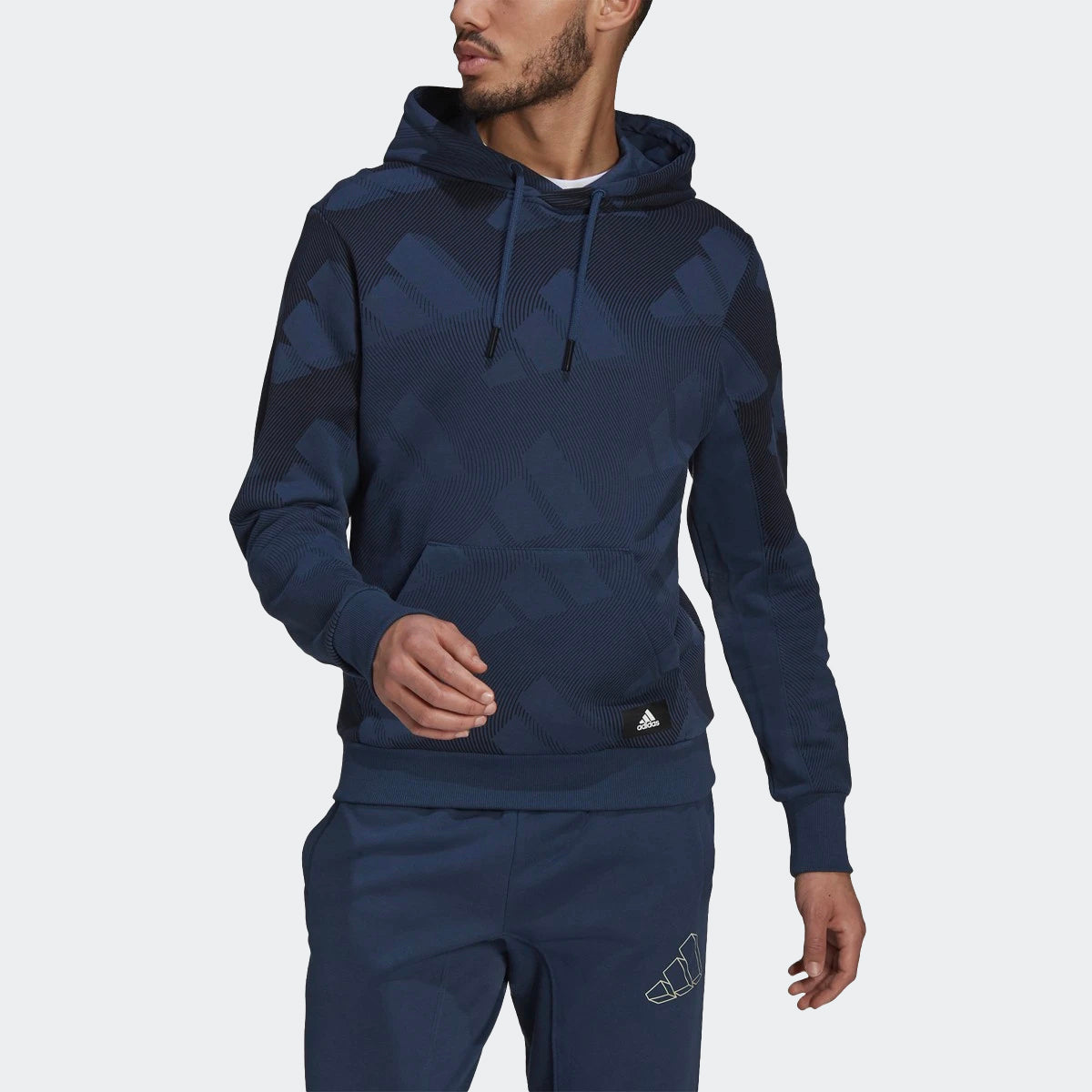 Adidas all over print hoodie 2025 mens