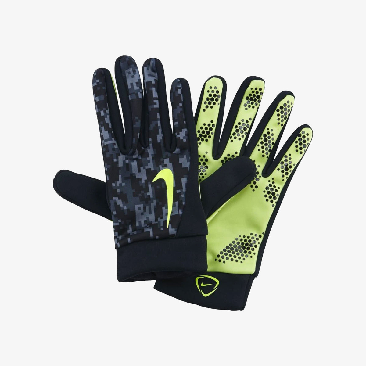 Kid&#39;s Hyperwarm Field Player Gloves - Black/Volt