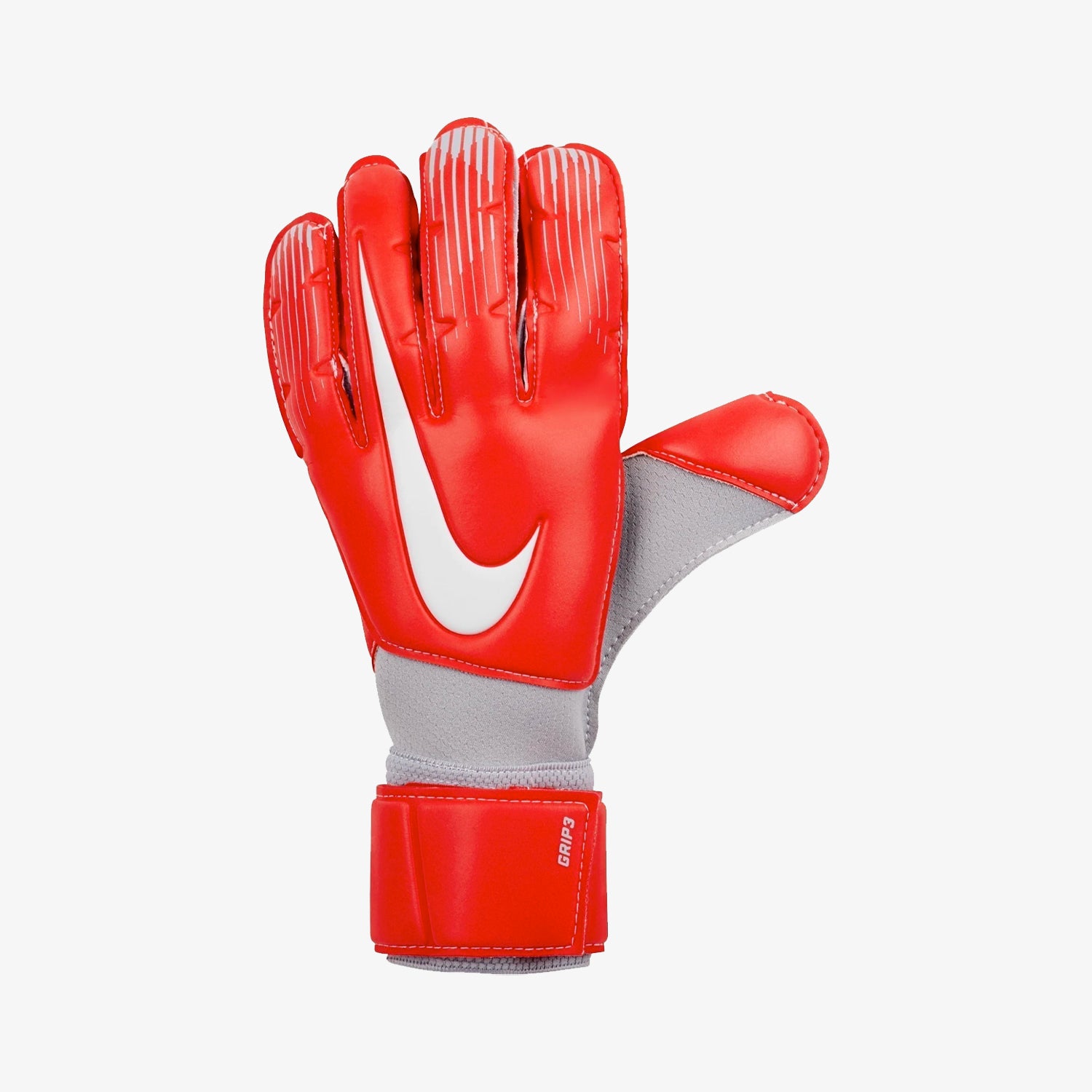 Men's Grip3 Goalkeeper Soccer Gloves - Light Crimson/Wolf Grey/Pure Platinum
