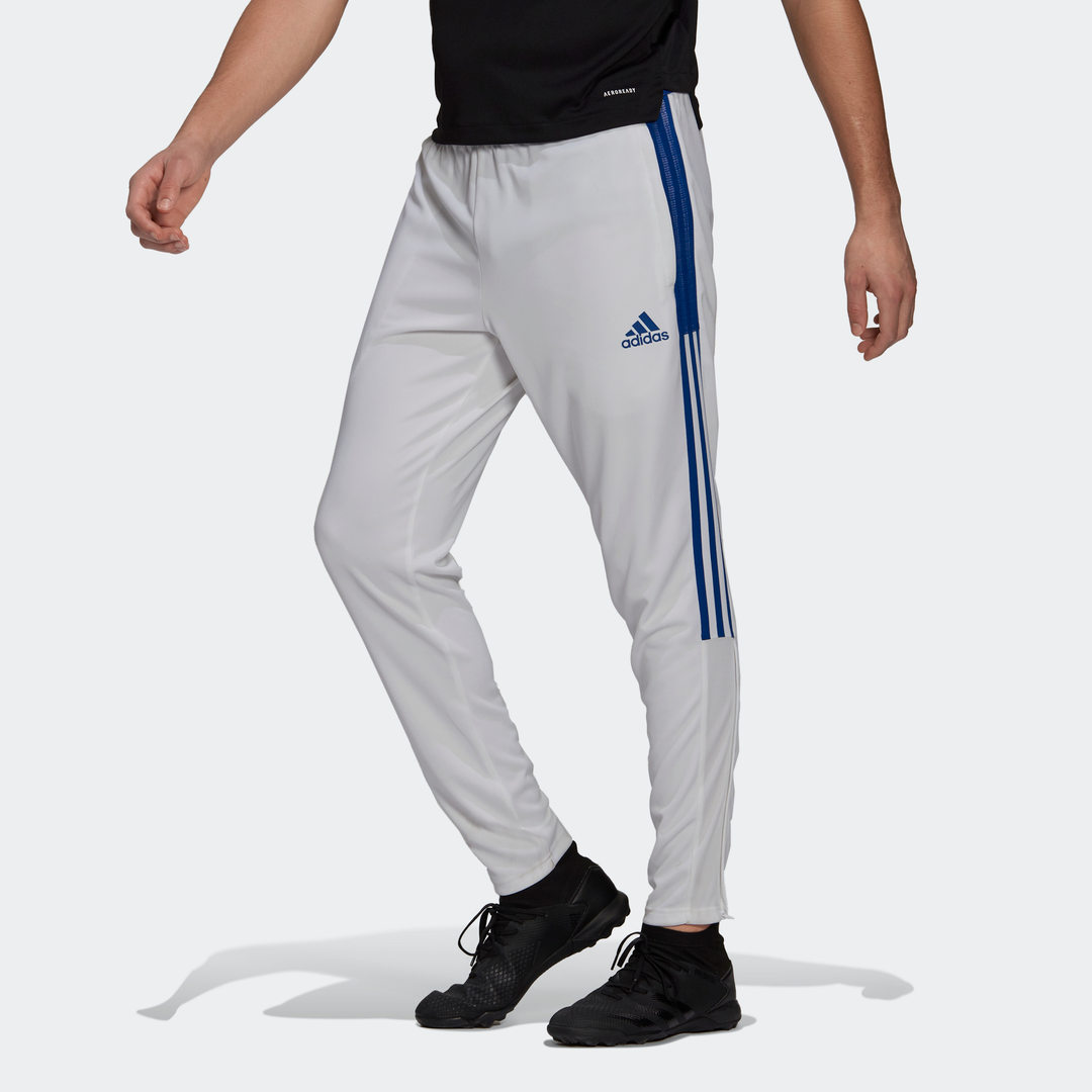 Men's Adidas Tiro Track Pants- WHITE/BLACK STRIPES, 56% OFF