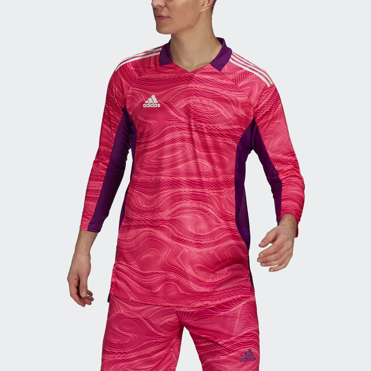 Condivo 21 Goalkeeper L/S Jersey - Solar Pink/Black - GT8420-ADIDAS by Adidas | Available at Niky's Sports