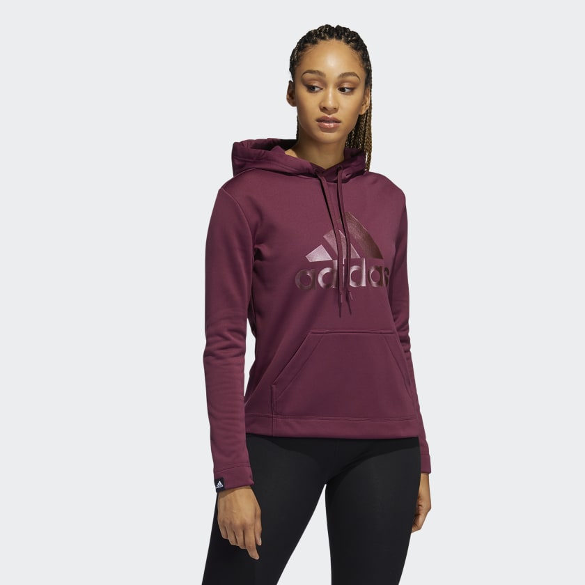 Adidas womens maroon hoodie 2025