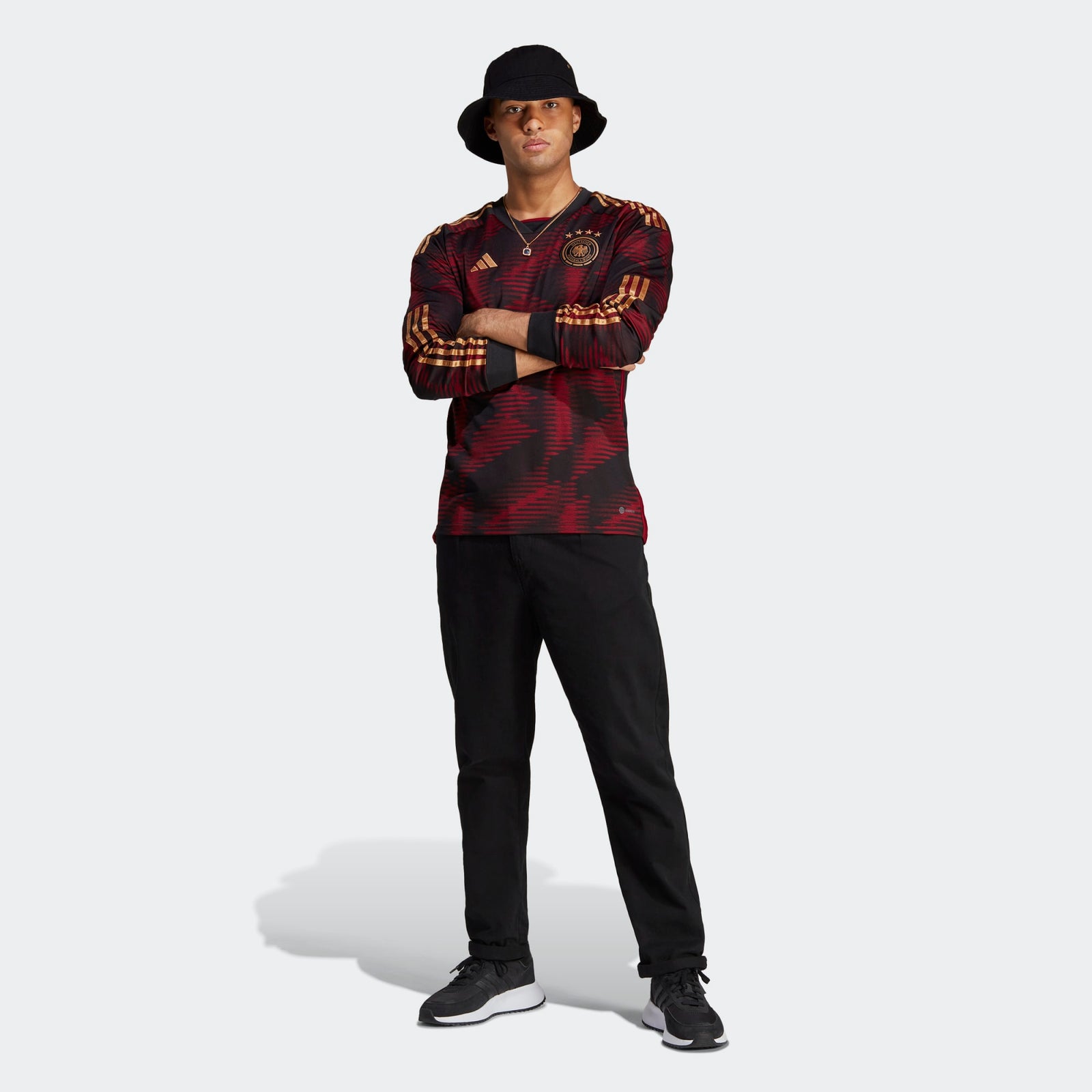 ADIDAS GERMANY 22 MEN'S LONG SLEEVE AWAY JERSEY - HF1466-ADIDAS by adidas | Available at Niky's Sports