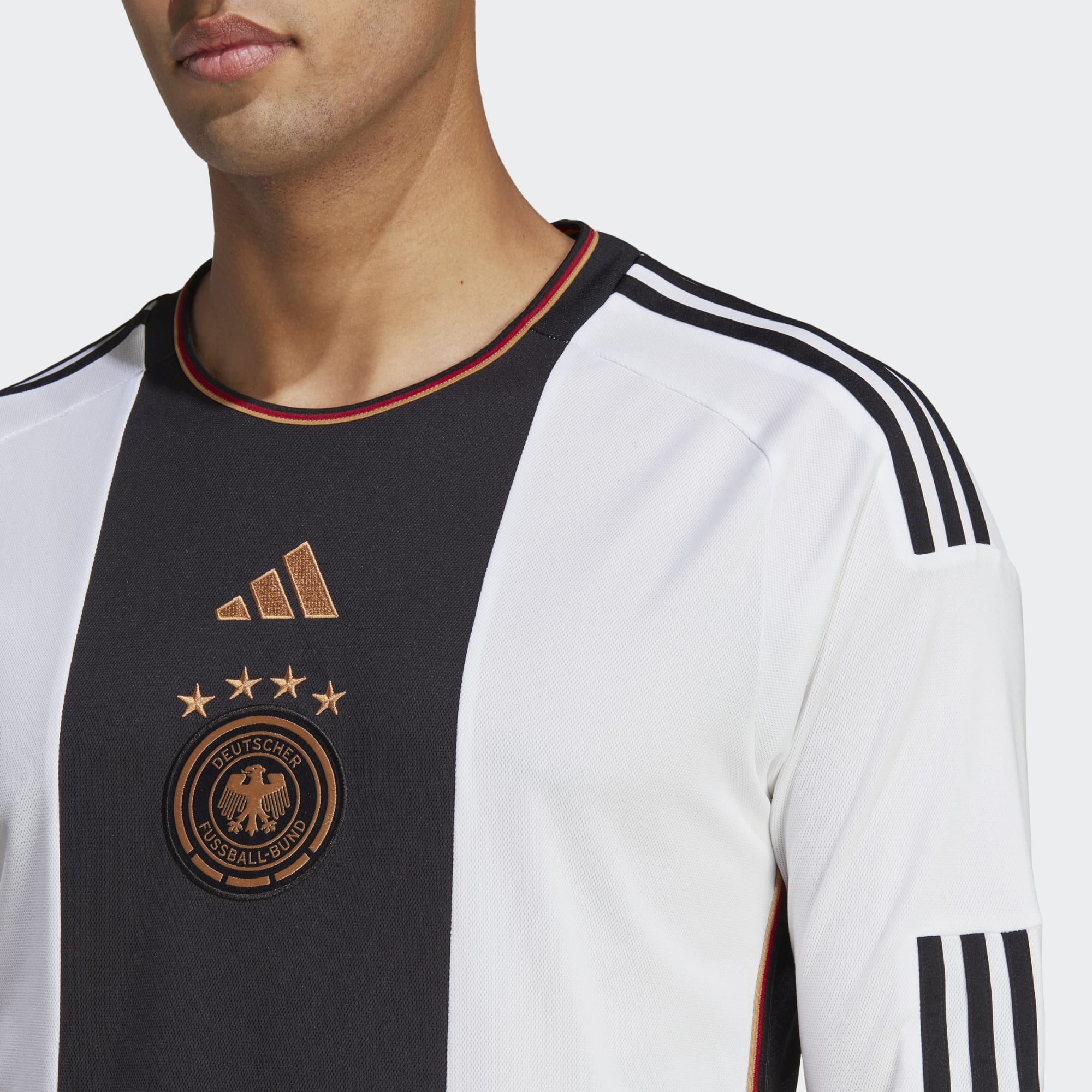 GERMANY 22 MEN'S LONG SLEEVE HOME JERSEY - HF1475-ADIDAS by adidas | Available at Niky's Sports