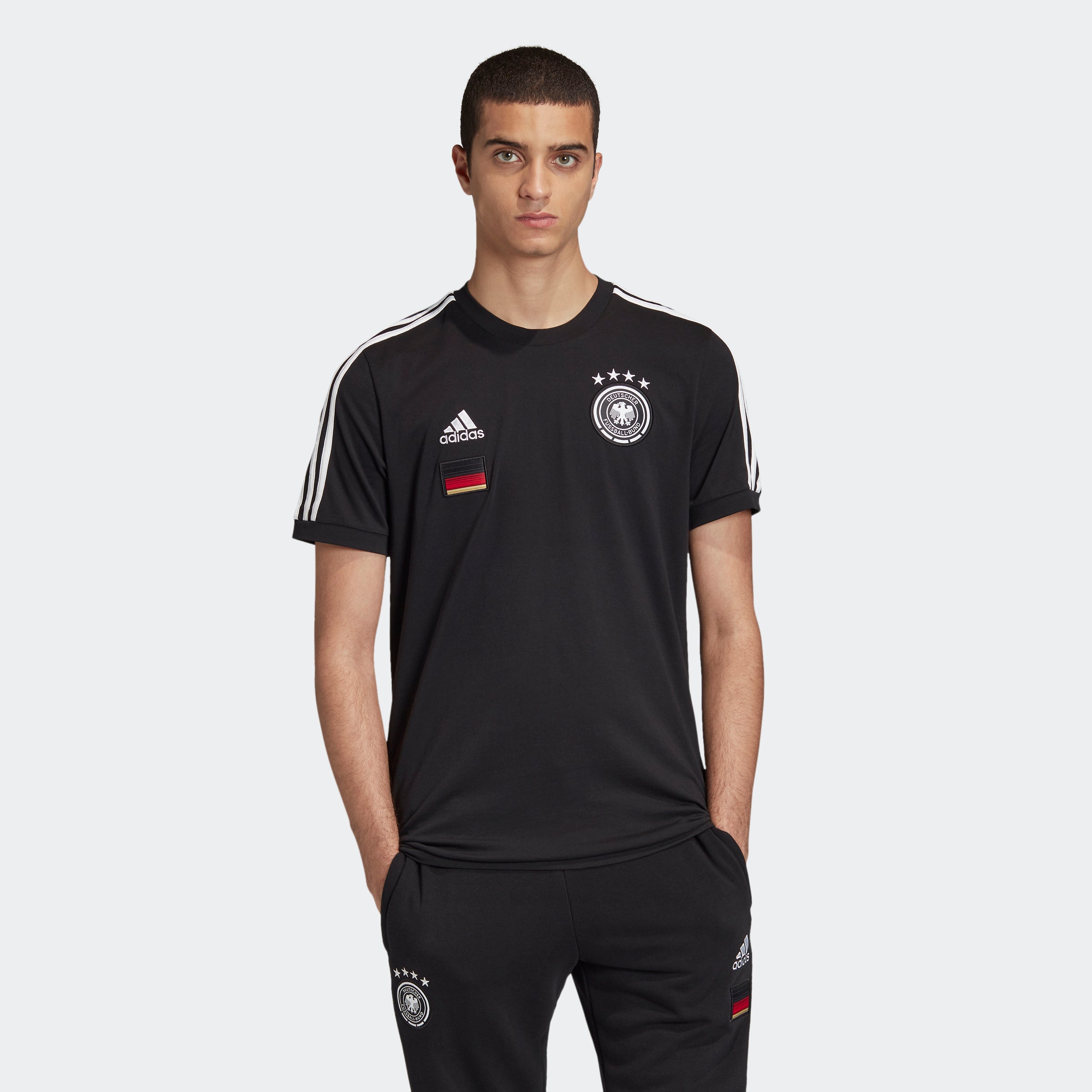 Germany 3-Stripes T-Shirt - Black