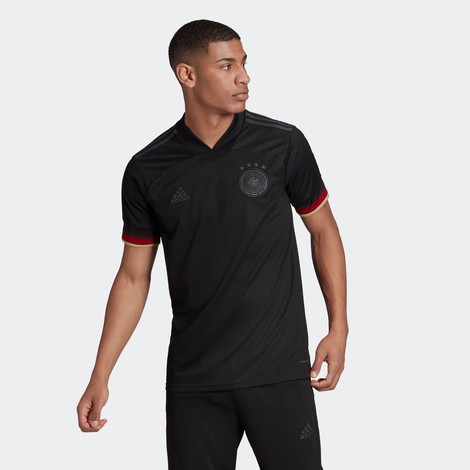 ウェア Adidas GERMANY 22 Away Authentic Black Adidas 2021-22 Germany Away Soccer Jersey - Black | ProSoccer US
