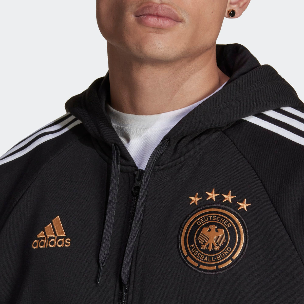 adidas Germany Men's DNA Full-Zip Hoodie