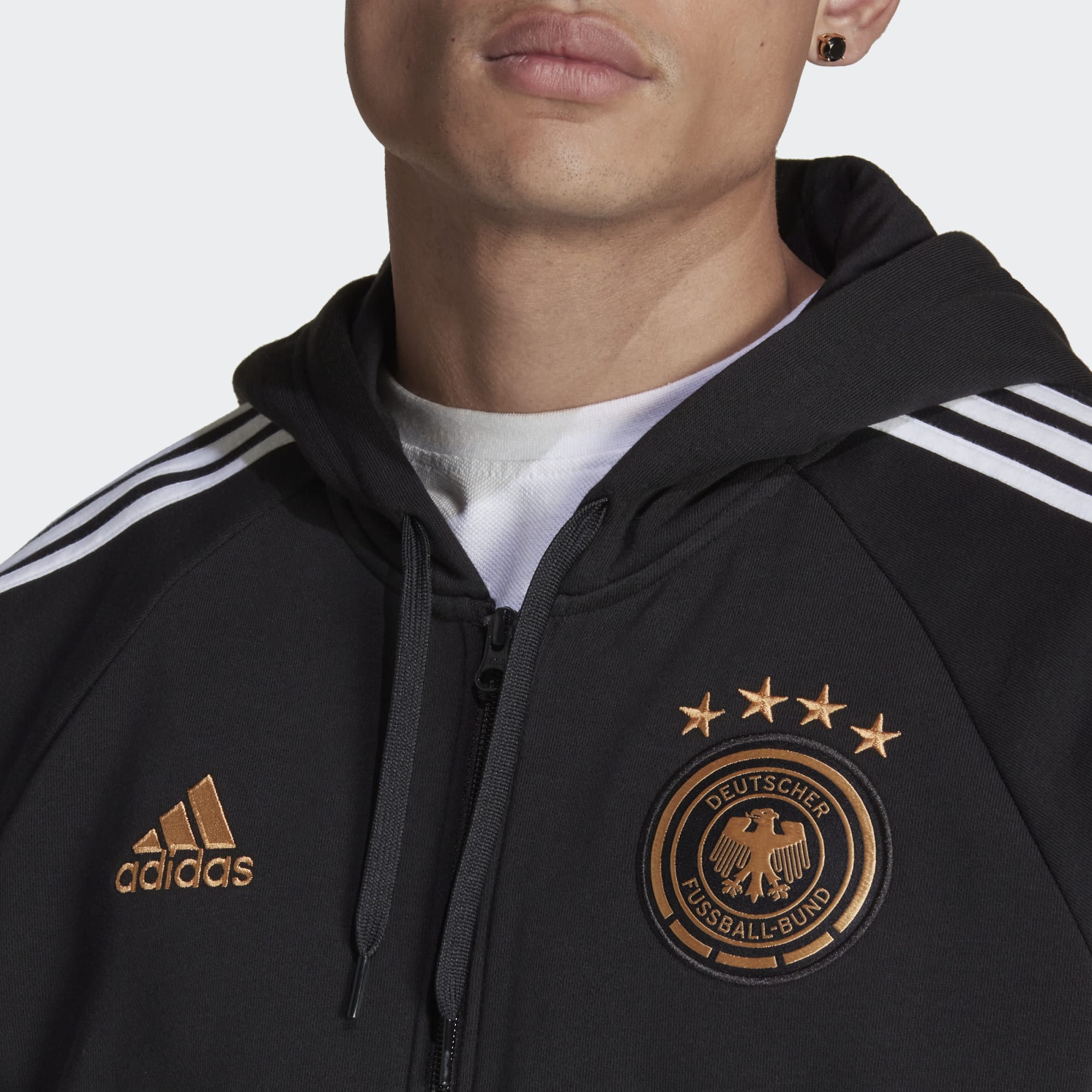 adidas Germany Men's DNA Full-Zip Hoodie