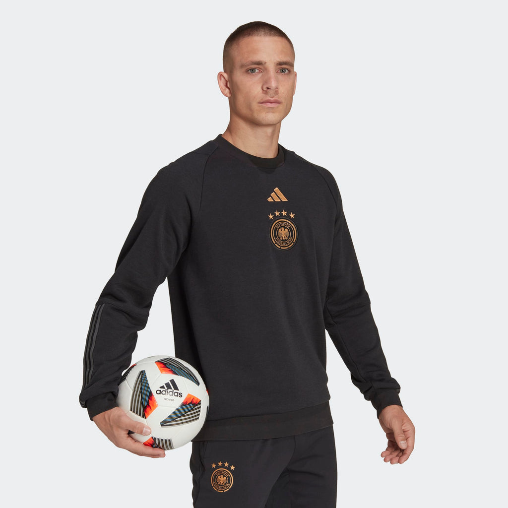 adidas GERMANY MEN'S TIRO 23 COTTON CREW SWEATSHIRT - HF3981-ADIDAS by adidas | Available at Niky's Sports
