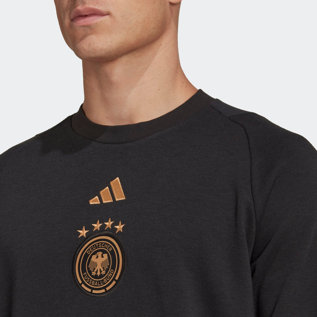 adidas GERMANY MEN'S TIRO 23 COTTON CREW SWEATSHIRT - HF3981-ADIDAS by adidas | Available at Niky's Sports
