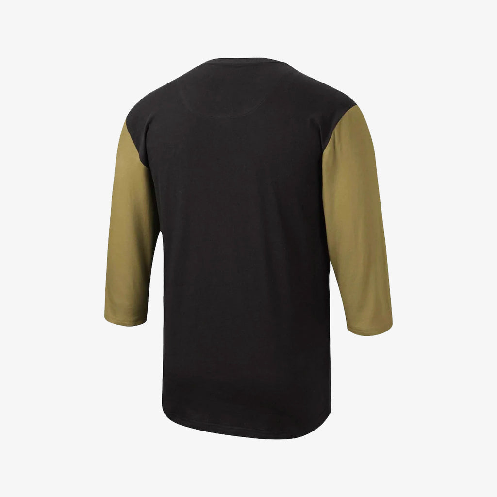 Men's LAFC Henley 3/4 Sleeve Black and Gold - HENLAJ19006-LAFBLCK-MITCHELL & NESS by Mitchell & Ness | Available at Niky's Sports