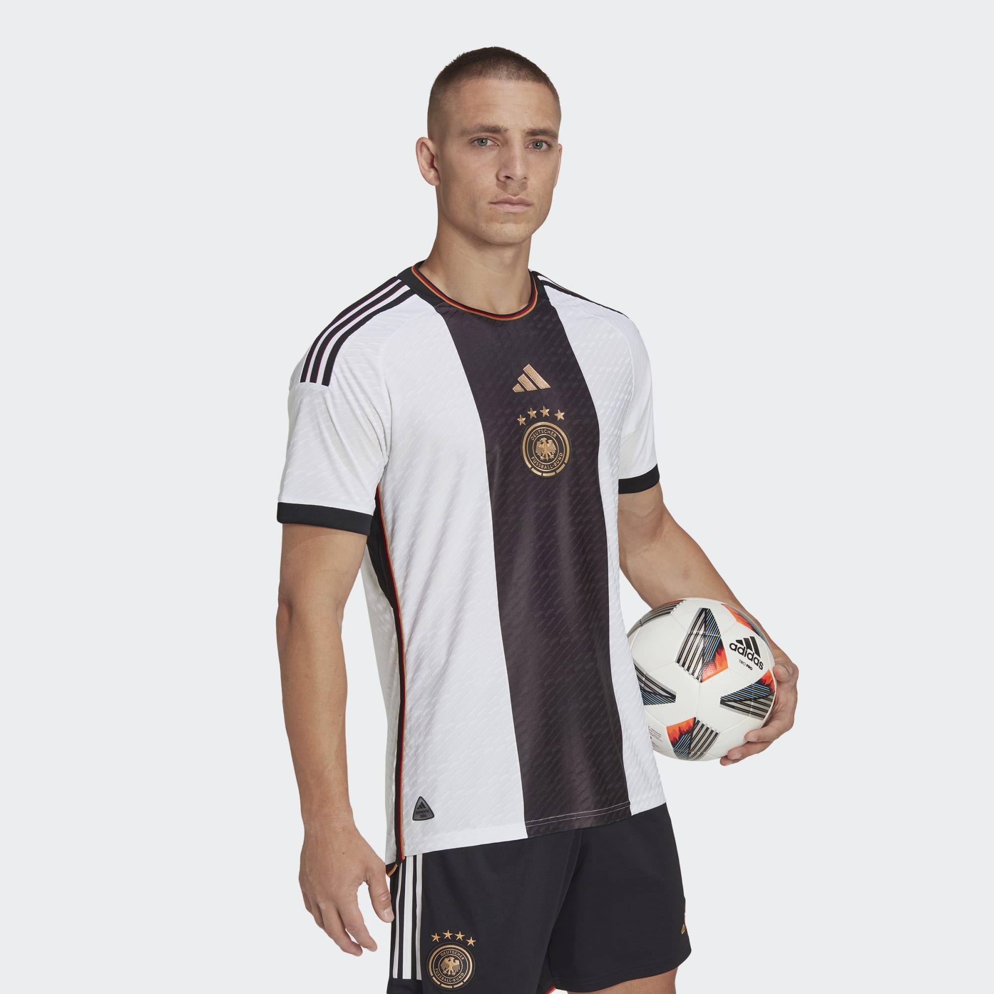 adidas Germany Home Authentic Jersey 2022 World Cup Men's - HF1693-ADIDAS by adidas | Available at Niky's Sports