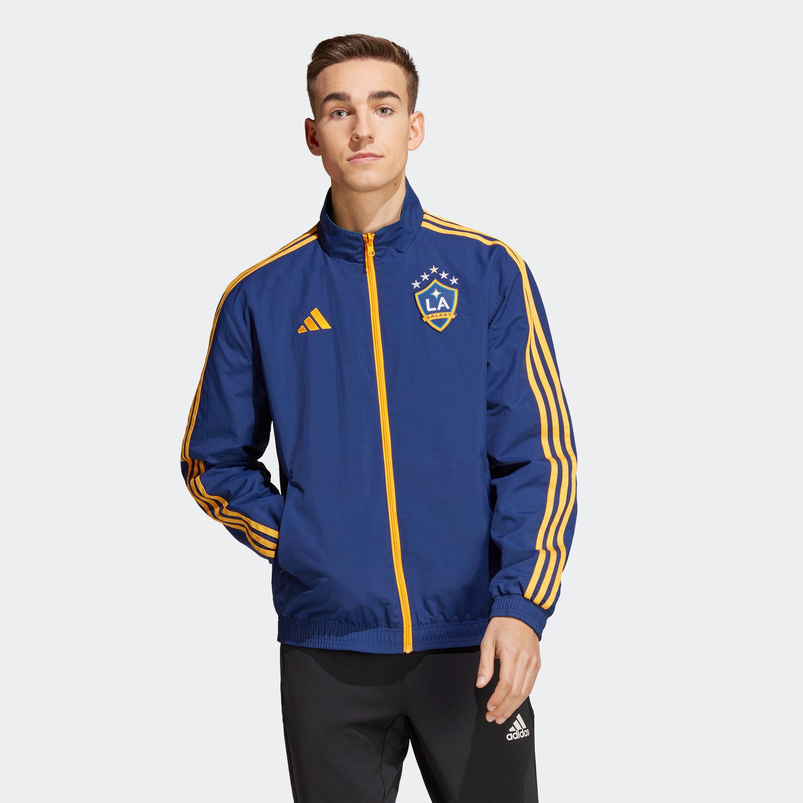 adidas LA Galaxy Men's Anthem Jacket - HU0047-ADIDAS by adidas | Available at Niky's Sports