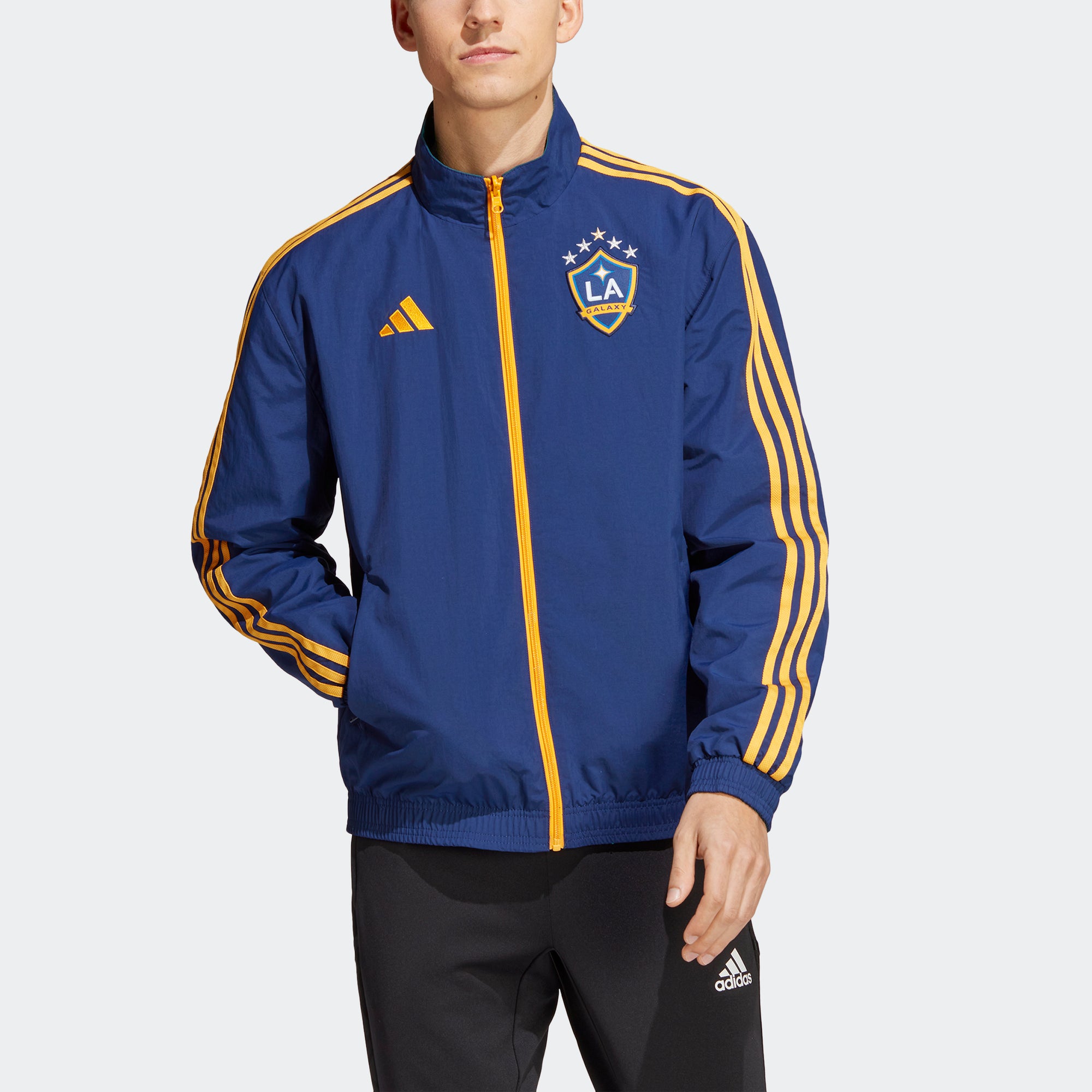 adidas LA Galaxy Men's Anthem Jacket - HU0047-ADIDAS by adidas | Available at Niky's Sports