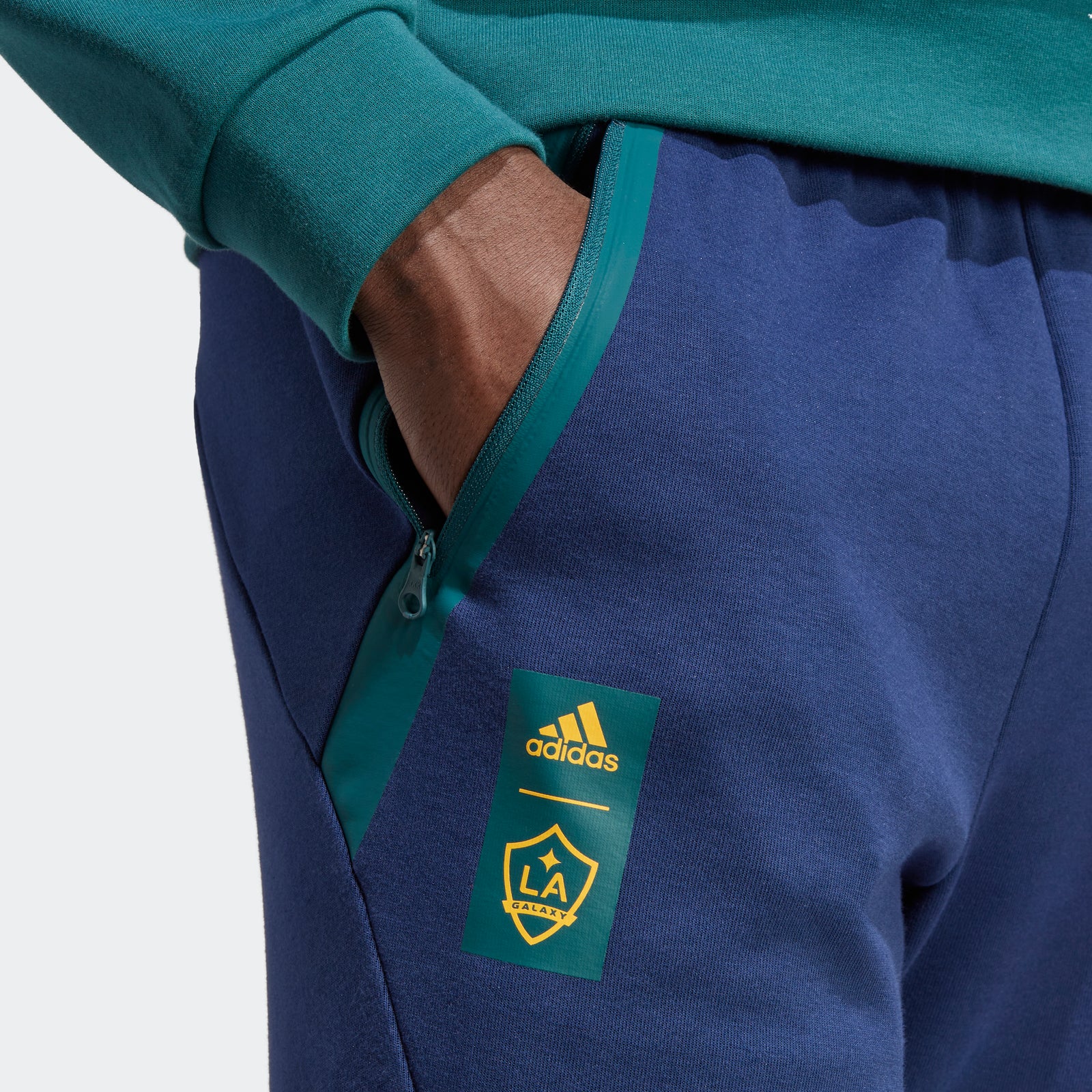 adidas LA Galaxy Men's Travel Pants - HU0068-ADIDAS by adidas | Available at Niky's Sports