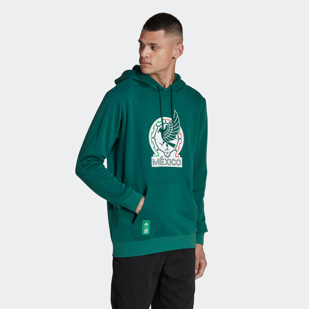adidas Men's Mexico Graphic Hoodie Green - HU0282-ADIDAS by adidas | Available at Niky's Sports