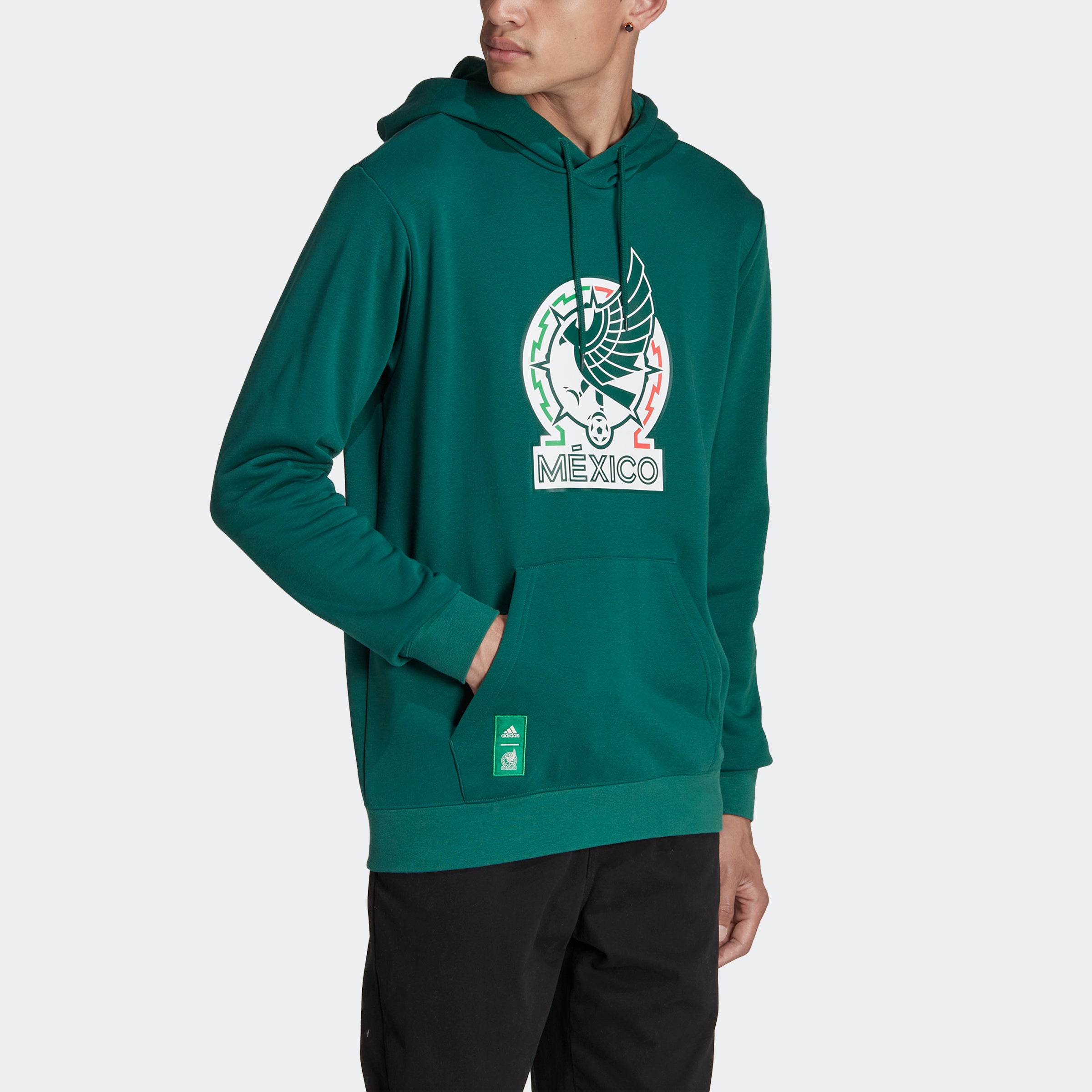 adidas Men's Mexico Graphic Hoodie Green - HU0282-ADIDAS by adidas | Available at Niky's Sports